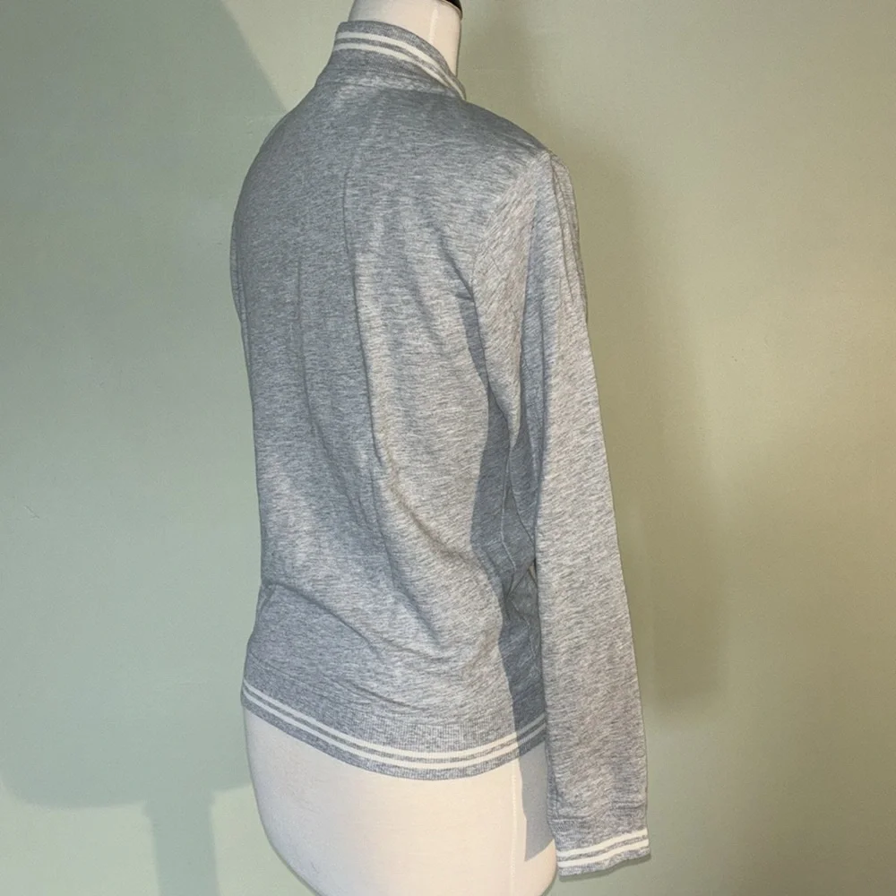 PUMA gray and white zip up in women’s small - Picture 5 of 10